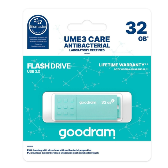 GoodRam - USB Geheugenstick - UME3 - USB 3.0 - 32 GB - Blauw