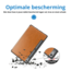 Case2go - Hoes voor Lenovo Tab P12 (2023) - Business Book Case - Auto Wake/Sleep functie - Opbergvak - Licht Bruin