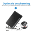 Case2go - Hoes voor Lenovo Tab P12 (2023) - Business Book Case - Auto Wake/Sleep functie - Opbergvak - Zwart