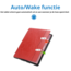 Case2go - Hoes voor Lenovo Tab P12 (2023) - Business Book Case - Auto Wake/Sleep functie - Opbergvak - Rood