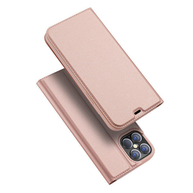 Hoesje geschikt voor iPhone 12 Pro Max - Dux Ducis Skin Pro Book Case - RosÃ© Goud