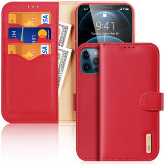 Dux Ducis Dux Ducis - Case for iPhone 12 Pro Max - Hivo Series Magnetic Flip Case with Card Slot - Red