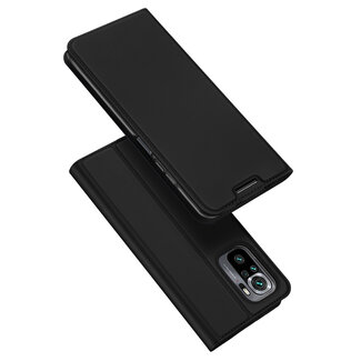Dux Ducis Dux Ducis - Case for Xiaomi Redmi Note 10 - Ultra Slim PU Leather Flip Folio Case with Magnetic Closure - Black