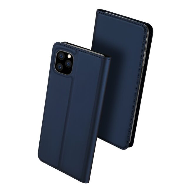 Hoesje geschikt voor iPhone 11 Pro Max - Dux Ducis Skin Pro Book Case - Blauw