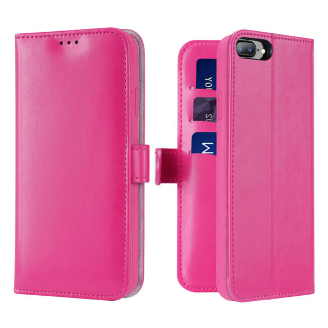 iPhone 7 / 8 Plus case - Dux Ducis Kado Wallet Case - Pink