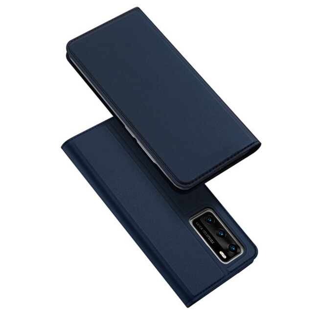Dux Ducis - Case for Huawei P40 - Ultra Slim PU Leather Flip Folio Case Whiteh Magnetic Closure - Blue