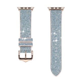 Dux Ducis Dux Ducis - Bandje compatibel met Apple Watch Series 42mm/44mm/45mm  - Sparkle Version - Blauw
