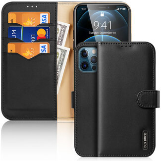 Dux Ducis Dux Ducis - Case for iPhone 12 Pro Max - Hivo Series Magnetic Flip Case with Card Slot - Black