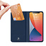 Hoesje geschikt voor iPhone 12 Pro Max - Dux Ducis Skin Pro Book Case - Donker Blauw