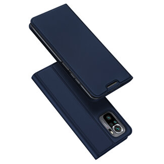 Dux Ducis Dux Ducis - Case for Xiaomi Redmi Note 10 - Ultra Slim PU Leather Flip Folio Case with Magnetic Closure - Dark Blue