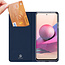 Dux Ducis - Case for Xiaomi Redmi Note 10 - Ultra Slim PU Leather Flip Folio Case with Magnetic Closure - Dark Blue