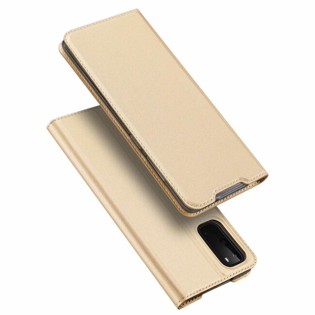 Samsung Galaxy S20 case - Dux Ducis Skin Pro Book Case - Gold
