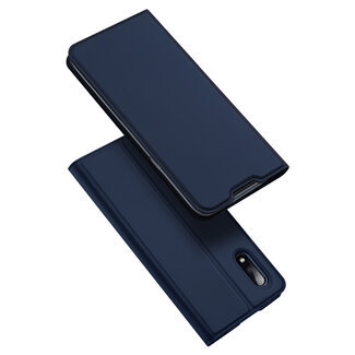 Dux Ducis Dux Ducis - Case for Samsung Galaxy M01 - Ultra Slim PU Leather Flip Folio Case with Magnetic Closure - Blue