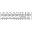 LMP - Aluminium toetsenbord voor Apple iMac met dubbele USB aansluiting en numeriek keyboard - Bedraad - 110 keys - QWERTY (NL) indeling (ISO) - Zilver/Wit