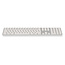 LMP - Aluminium Bluetooth Numeriek Toetsenbord geschikt voor Apple iMac - 110 toetsen - AZERTY (FR/BE) indeling - Zilver/Wit