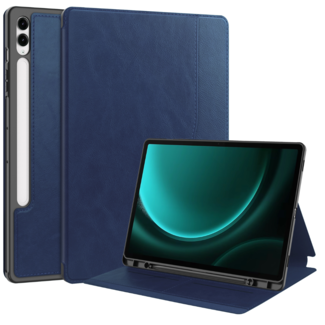 Cover2day Cover2day - Tablet hoes geschikt voor Samsung Galaxy Tab S9 Plus (2023) - Auto Wake/Sleep functie - Tri-Fold Book Case met penhouder - Blauw