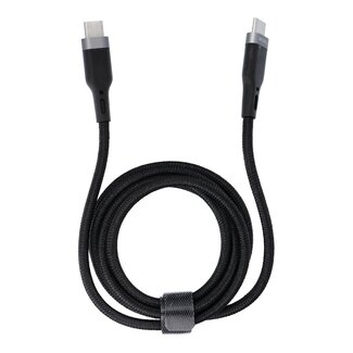 WIWU WIWU - USB-C naar USB-C kabel - USB C Snellader - Gevlochten Kabel - 1.2 meter - Zwart