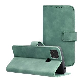 OEM Hoesje voor Xiaomi Redmi 9C - Tender Book Case - Groen