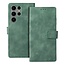 Hoesje voor Samsung Galaxy S23 Ultra - Tender Book Case - Groen