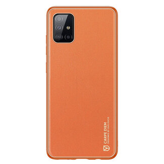 Dux Ducis Hoesje voor Samsung Galaxy A71 -  - Oranje