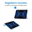 Case2go - Tablet hoes geschikt voor iPad Pro 11 (2024) - Acrylic Trifold case met Pencil houder - 11 Inch - Licht Blauw