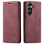 Caseme - Telefoonhoesje geschikt voor Samsung Galaxy S24 - Wallet Book Case - Met Magnetische Sluiting - Rood