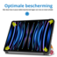 Case2go - Tablet hoes geschikt voor Apple iPad Pro 11 (2024) - Tri-fold hoes - Auto/Wake functie  - Vlinders