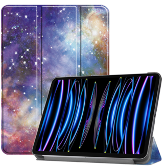 Cover2day Case2go - Tablet hoes geschikt voor Apple iPad Pro 11 (2024) - Tri-fold hoes - Auto/Wake functie  - Galaxy