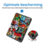 Case2go - Tablet hoes geschikt voor Apple iPad Pro 11 (2024) - Tri-fold Case - Met Pencilhouder - Graffiti