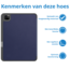 Tablet hoes geschikt voor de Apple iPad Pro 11 (2024) - Donker Blauw