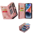 CaseMe - Telefoonhoesje geschikt voor Apple iPhone 14 Pro Max - 2 in 1 Book Case en Back Cover - Roze