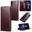 CaseMe - Telefoonhoesje geschikt voor Samsung Galaxy A25 5G - Flip Wallet Case - Magneetsluiting - Donker Rood