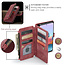 CaseMe - Telefoonhoesje geschikt voor Xiaomi Redmi Note 10 Pro / 10 Pro Max - Wallet Book Case met ritssluiting - Magneetsluiting - Rood