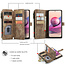 CaseMe - Telefoonhoesje geschikt voor Xiaomi Redmi Note 10 Pro / 10 Pro Max - Wallet Book Case met ritssluiting - Magneetsluiting - Bruin