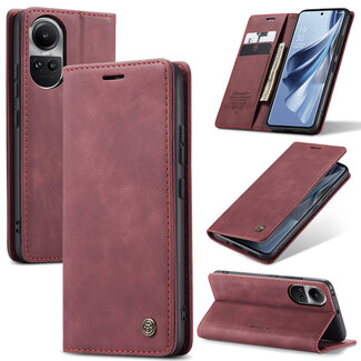 CaseMe Hoesje voor Oppo Reno 10 / 10 Pro -  - Rood