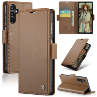 CaseMe Hoesje voor Samsung Galaxy S24 Plus -  - Bruin