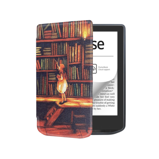 Cover2day E-readerhoes geschikt voor PocketBook Verse / Pro - Kunstleer - Boekenkast