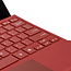 Case2go - Bluetooth toetsenbord geschikt voor Microsoft Surface Pro 3/4/5/6/7 - QWERTY - Bluetooth Keyboard Cover - Met touchpad en toetsenbord verlichting - Rood