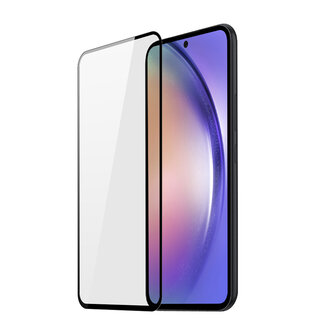 Dux Ducis Dux Ducis - Screenprotector geschikt voor Samsung Galaxy A55 - Tempered Glass - Transparant / Zwart