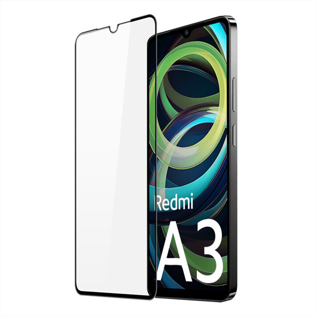 Dux Ducis - Screenprotector geschikt voor Xiaomi Redmi A3 - Tempered Glass - Transparant / Zwart