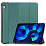 Tablet hoes geschikt voor Apple iPad 2022 -Tri-fold hoes met auto/wake functie - 10.5 inch - Donker Groen