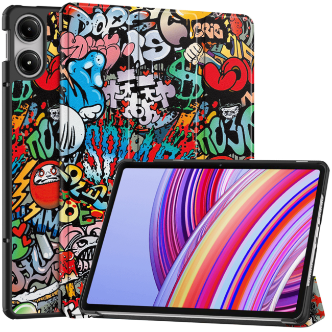 Tablet hoes geschikt voor de Xiaomi Redmi Pad Pro - Graffiti
