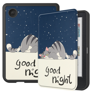 Cover2day E-readerhoes geschikt voor Kobo Clara BW / Kobo Clara Colour - TPU - Good Night