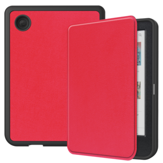 Cover2day E-readerhoes geschikt voor Kobo Clara BW / Kobo Clara Colour - TPU - Rood