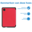 E-readerhoes geschikt voor Kobo Clara BW / Kobo Clara Colour - TPU - Rood