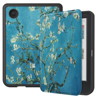 Cover2day E-readerhoes geschikt voor Kobo Clara BW / Kobo Clara Colour - TPU - Witte Bloesem