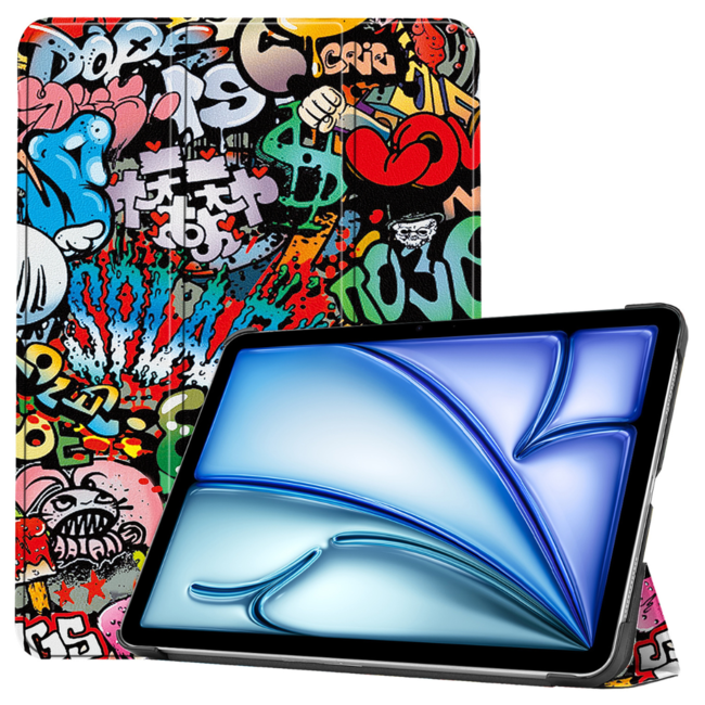 Tablet hoes geschikt voor de Apple iPad Air 13 (2024) - Graffiti