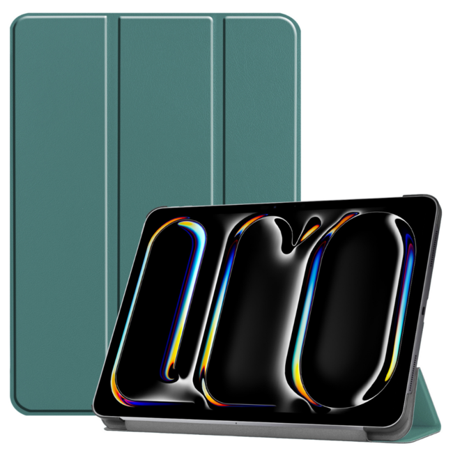 Tablet hoes geschikt voor de Apple iPad Pro 13 (2024) - Donker Groen
