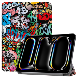 Cover2day Tablet hoes geschikt voor de Apple iPad Pro 13 (2024) - Graffiti