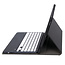 Case2go - Bluetooth Toetsenbord hoes geschikt voor Apple iPad Air 13 (2024/2025) / Apple iPad Pro 12.9 (2018/2020/2021/2022) - QWERTY - Auto Wake/Sleep functie - Met Pencil Houder - Zwart/Wit